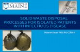 SOLID WASTE DISPOSAL PROCESSES FOR ISOLATED PATIENTS …