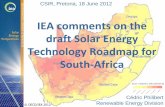 IEA comments on the draft Solar Energy Technology Roadmap ...