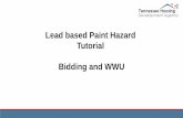 Lead based Paint Hazard Tutorial Bidding and WWU