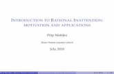 INTRODUCTION TO RATIONAL INATTENTION MOTIVATION AND ...