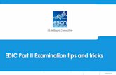 EDIC Part II Examination tips and tricks