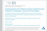 Scaling Systems for Evidence-based, Family-focused ...