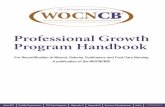 Professional Growth Program Handbook - WOCNCB