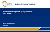 Prison to Employment (P2E) Initiative