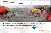 in India and Indonesia Construction Raw Materials