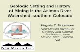 Geologic Setting and History of Mining in the Animas River ...