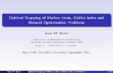 Optimal Stopping of Markov chain, Gittins Index and ...