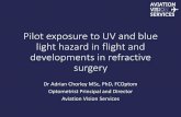 Pilot exposure to UV and blue light hazard in flight and ...