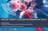 PROTON THERAPY ACCELERATOR RESEARCH IN THE UK