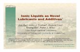 Ionic Liquids as Novel Lubricants and Additives