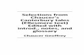 Selections from Chaucer's Canterbury tales (Ellesmere text ...