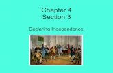 Declaring Independence Section 3