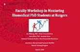 Faculty Workshop in Mentoring Biomedical PhD Students at ...