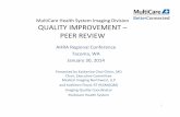 Health System Imaging Division QUALITY IMPROVEMENT PEER …