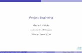 Project Beginning - cvut.cz