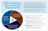 AHS Teaching for Learning Framework