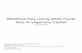 Key In Vigenere Cipher Modified Key Using Multi-Cycle