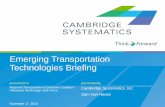 Emerging Transportation Technologies Briefing