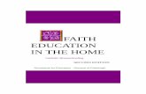 FAITH EDUCATION IN THE HOME