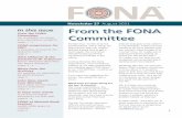 From the FONA Committee