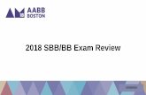 2018 SBB/BB Exam Review