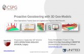 Proactive Geosteering with 3D Geo-Models
