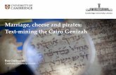 Marriage, cheese and pirates: Text-mining the Cairo Genizah