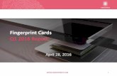 Fingerprint Cards Q1 2016 Report