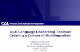 Dual Language Leadership Toolbox: Creating a Culture of ...
