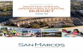 City of San Marcos, California ADOPTED ANNUAL …