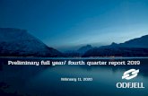 Preliminary full year/ fourth quarter report 2019
