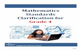 Mathematics Standards Clarification 4th(1)