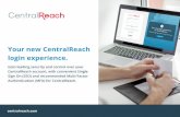 Your new CentralReach login experience.