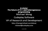 The future of C++ and heterogeneous programming Michael ...