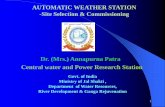 AUTOMATIC WEATHER STATION -Site Selection & …