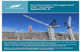 Construction Management Plan Template Appendix A