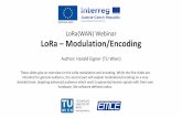 LoRa(WAN) Webinar LoRa – Modulation/Encoding
