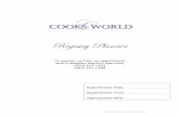 Cooks' World Registry Planner