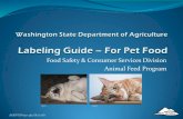 Food Safety & Consumer Services Division Animal Feed ... - Wa