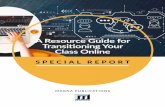 A Resource Guide for Transitioning Your Class Online
