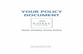 YOUR POLICY DOCUMENT - Coast Insurance