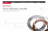 2014 full year results - Rio Tinto