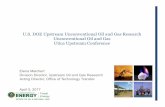 U.S. DOE Upstream Unconventional Oil and Gas Research ...