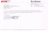Certified ISO 9001 : 2015 by Sakar