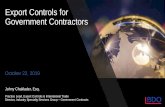Export Controls for Government Contractors
