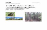 Larson Forest Restoration Project