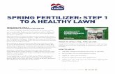 SPRING FERTILIZER: STEP 1 TO A ... - IFA Country Stores