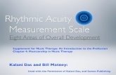 Rhythmic Acuity Measurement Scale