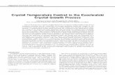 Crystal temperature control in the Czochralski crystal ...