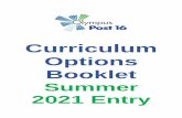 Curriculum Options Booklet